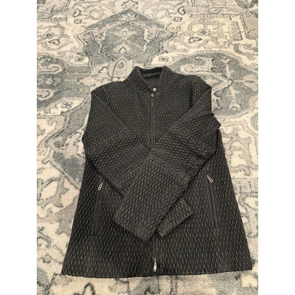 BOGNER Black Quilted Textured Nylon Jacket No Size - Picture 5 of 8
